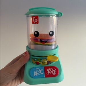 Fisher-Price Smiling Blender Toy with Teal and Red
